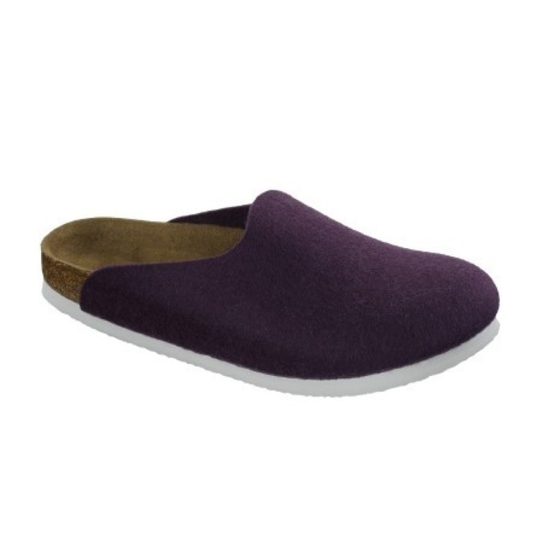 felt birkenstock clogs