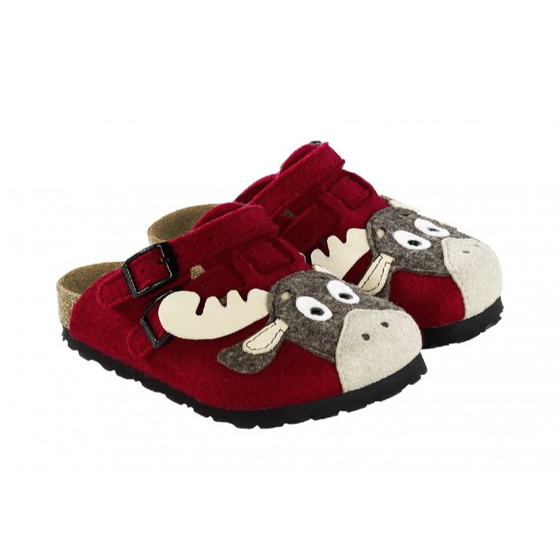 Birki-by-Birkenstock-Kay-Kids-clogs-narrow-elk-red-cow-green-sheep ...