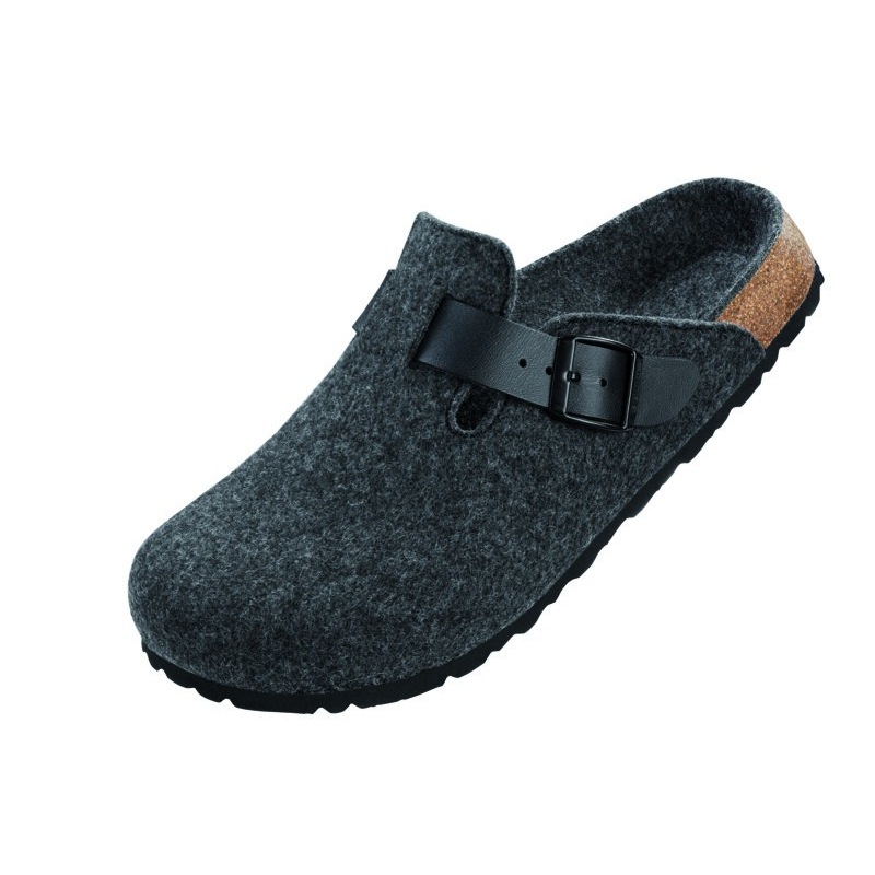 grey birkenstock clogs