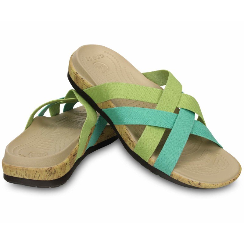 Crocs Edie Stretch Sandals - Black Brown Green Pink - New and authentic ...